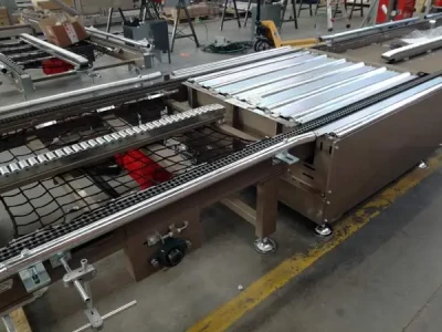 Diverters for loaded and empty pallets